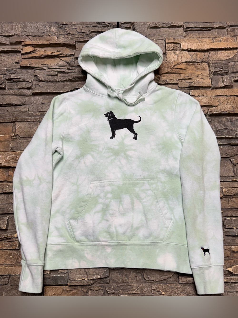 The Black Dog Hoodie Sweatshirt Women XS White Green Pullover Martha’s Vineyard
